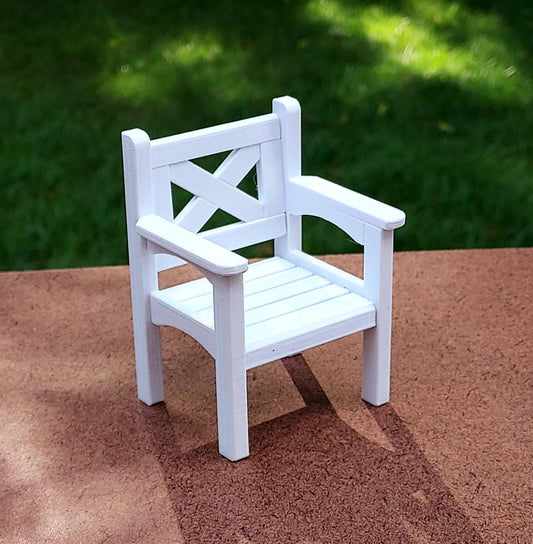 Patio Chair 1:12 scale - 3" tall