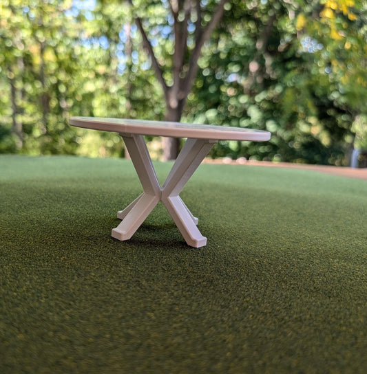 Round Table in 20 colors 1:12 scale - 2 3/4" tall