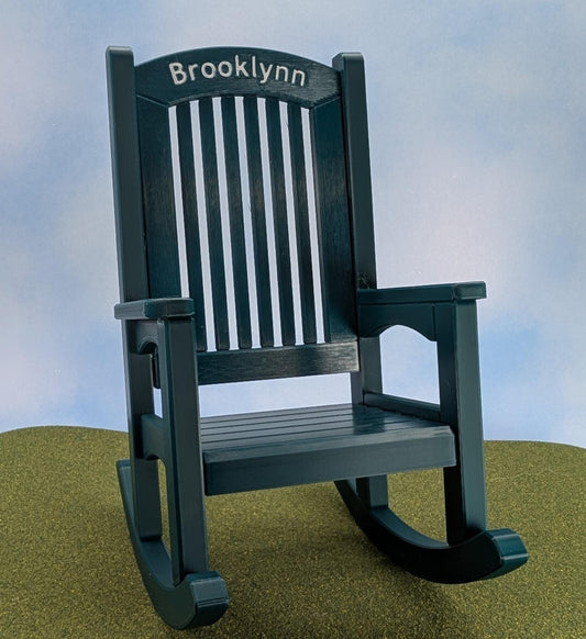 Rocking Chair - personalized - 1:6 scale - 8 1/2" tall