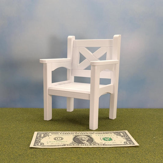 Patio Chair 1:6 Play/Fashion Doll scale - 6 3/8" tall