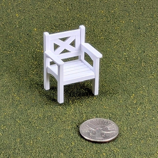 Patio Chair 1:24 Half Scale - 1 5/8" tall - also available as a set