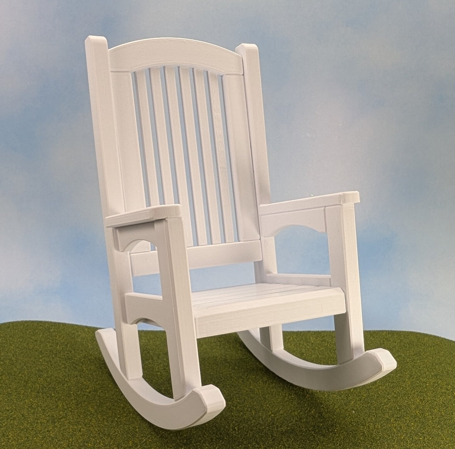 Rocking Chair - 1:6 scale - 8 1/2" tall - with optional personalization