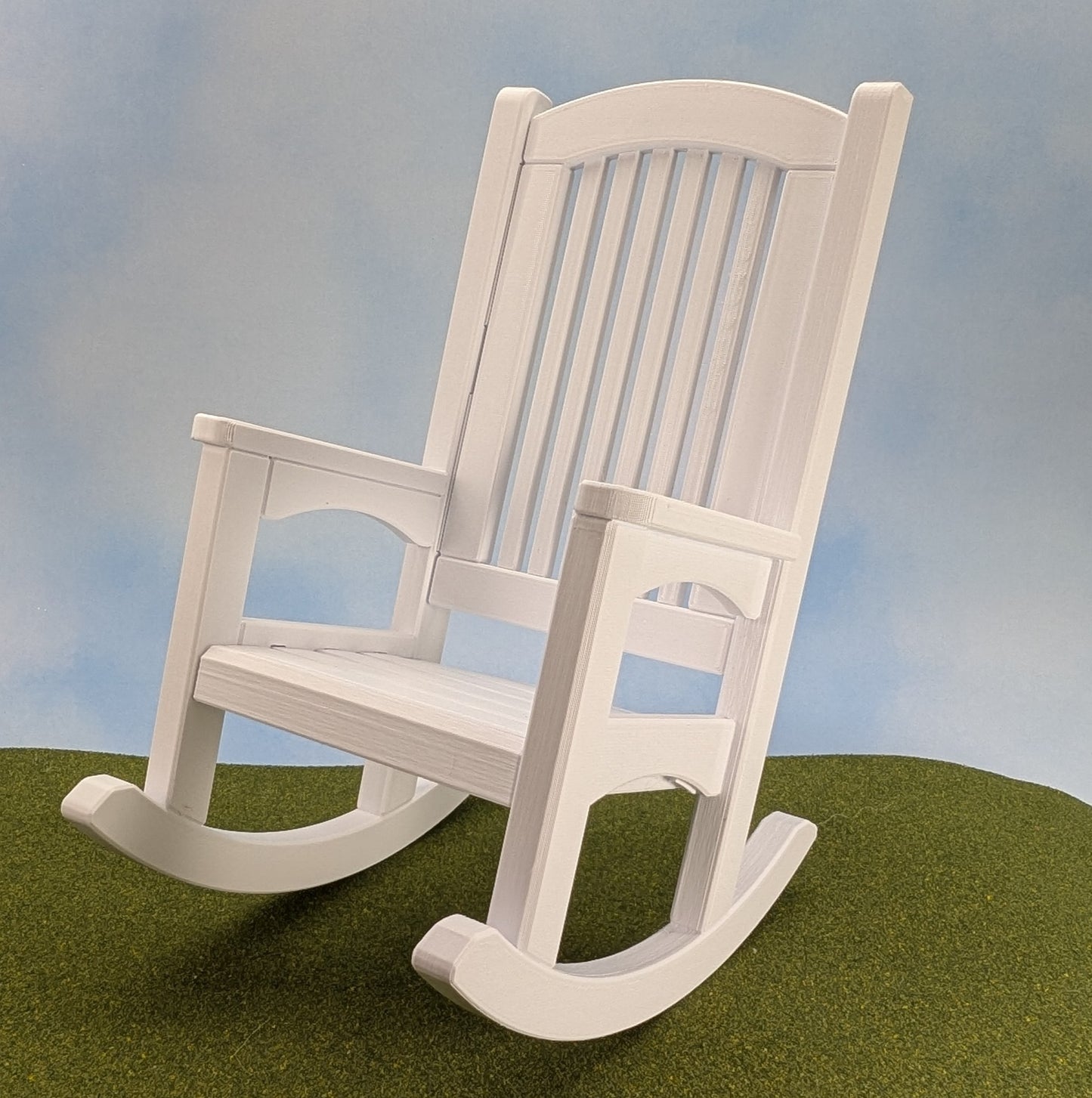 Rocking Chair - 1:6 scale - 8 1/2" tall - with optional personalization