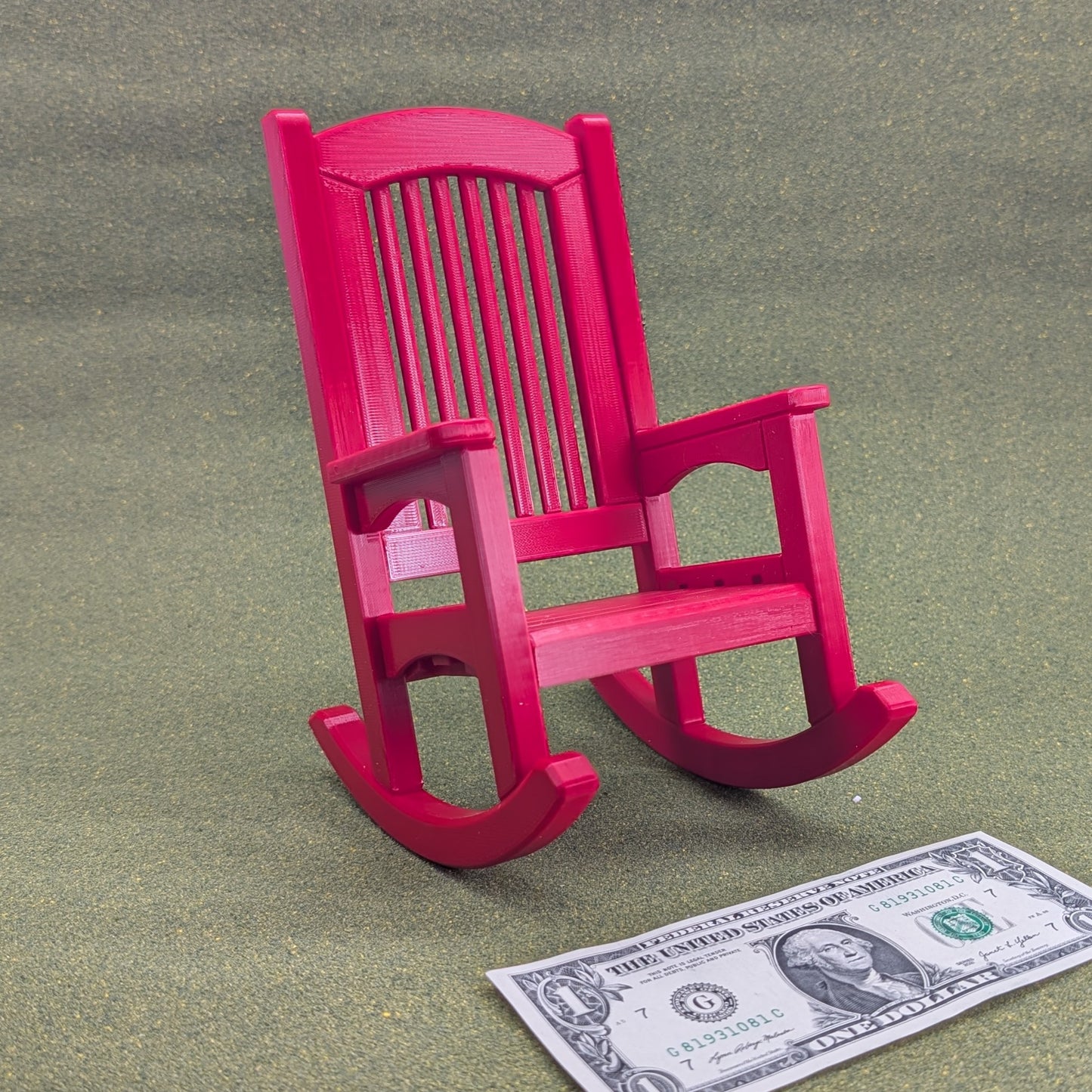 Rocking Chair - 1:6 scale - 8 1/2" tall - with optional personalization
