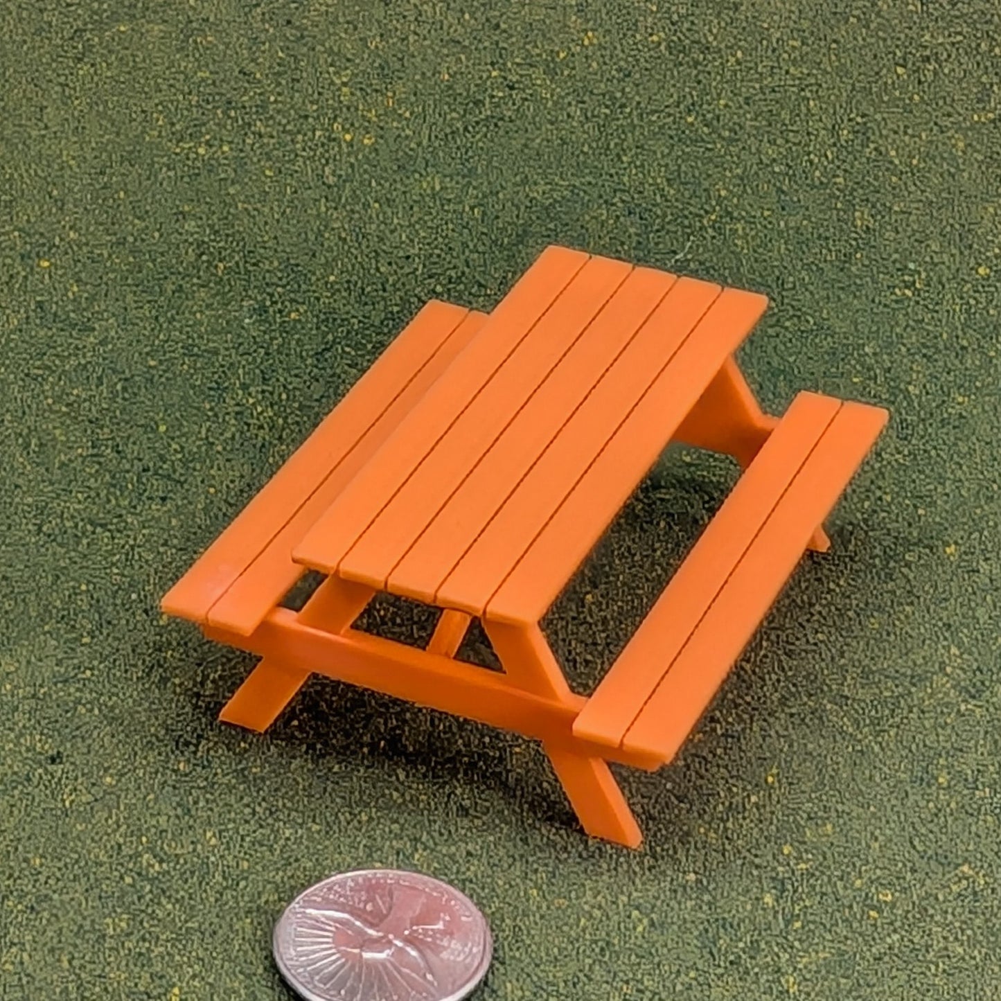Picnic Table  1:24  Half Scale -  1 1/4" tall