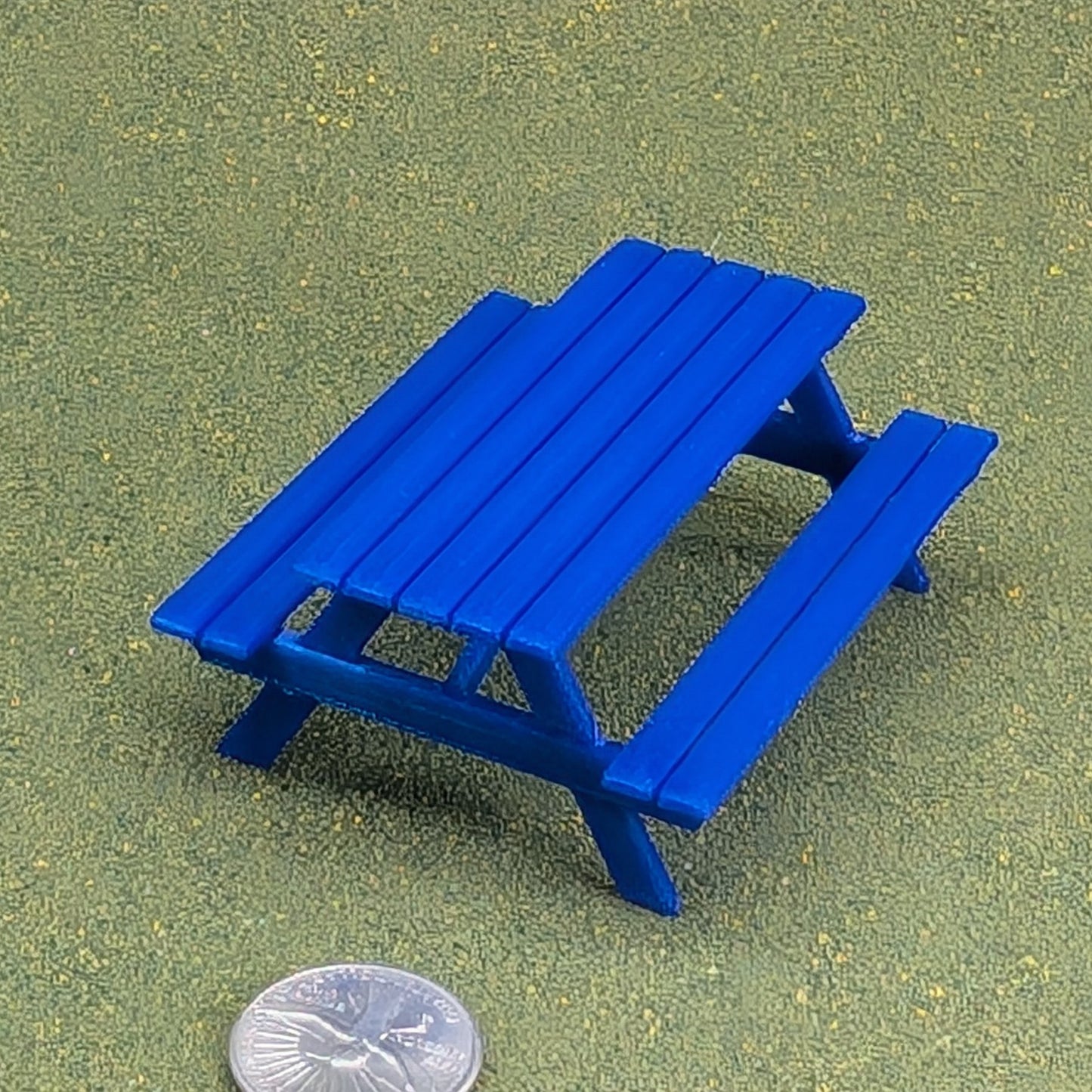Picnic Table  1:24  Half Scale -  1 1/4" tall
