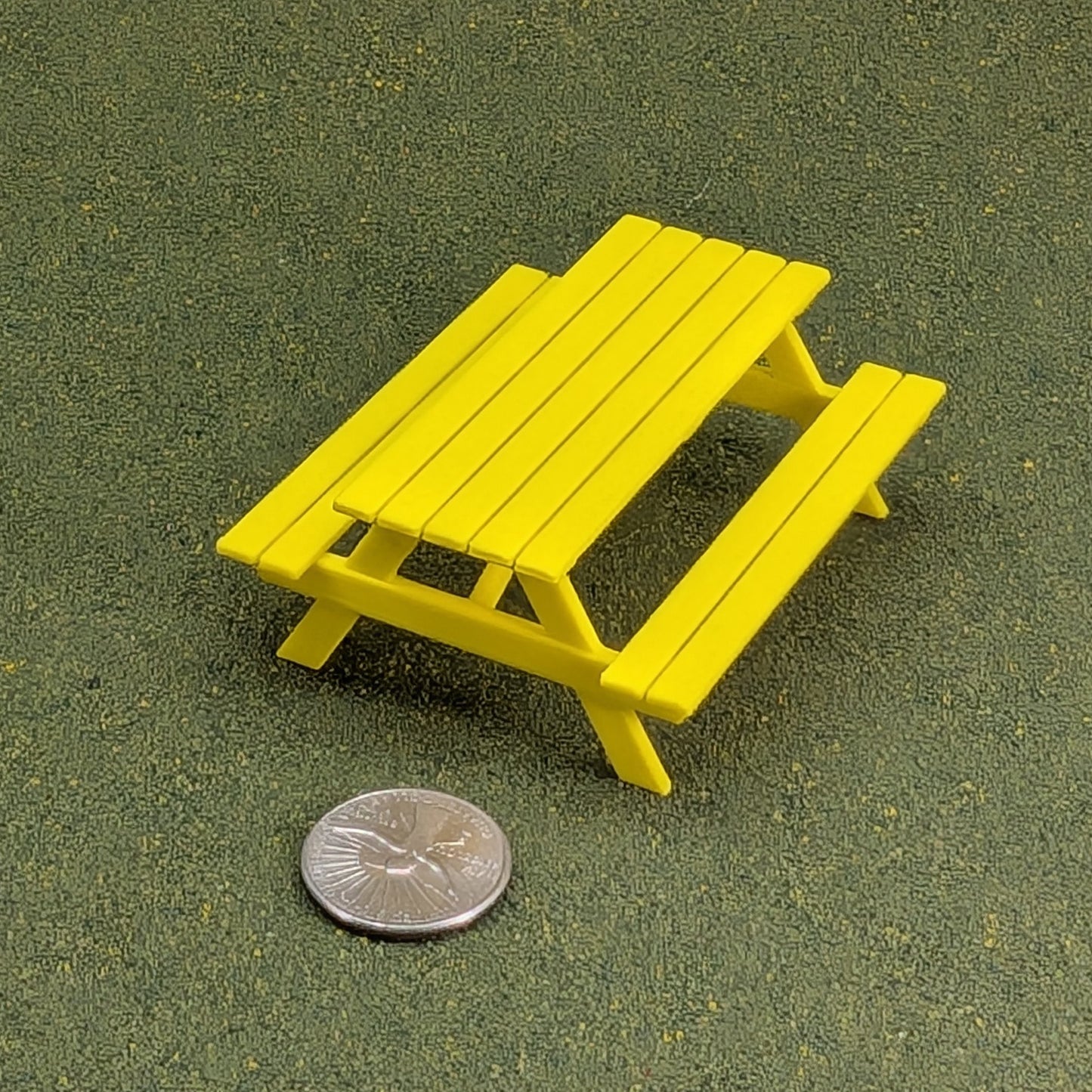 Picnic Table  1:24  Half Scale -  1 1/4" tall