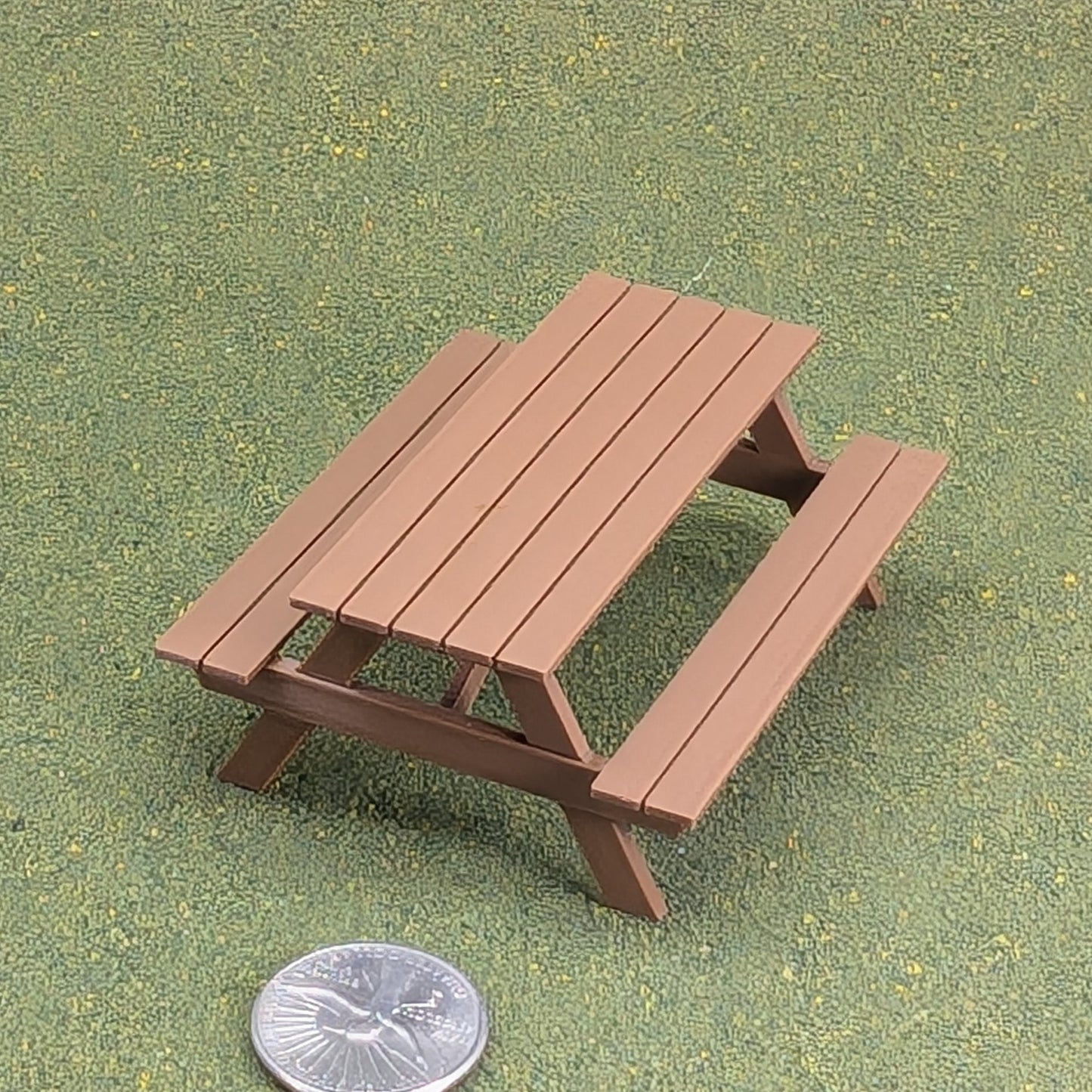 Picnic Table  1:24  Half Scale -  1 1/4" tall