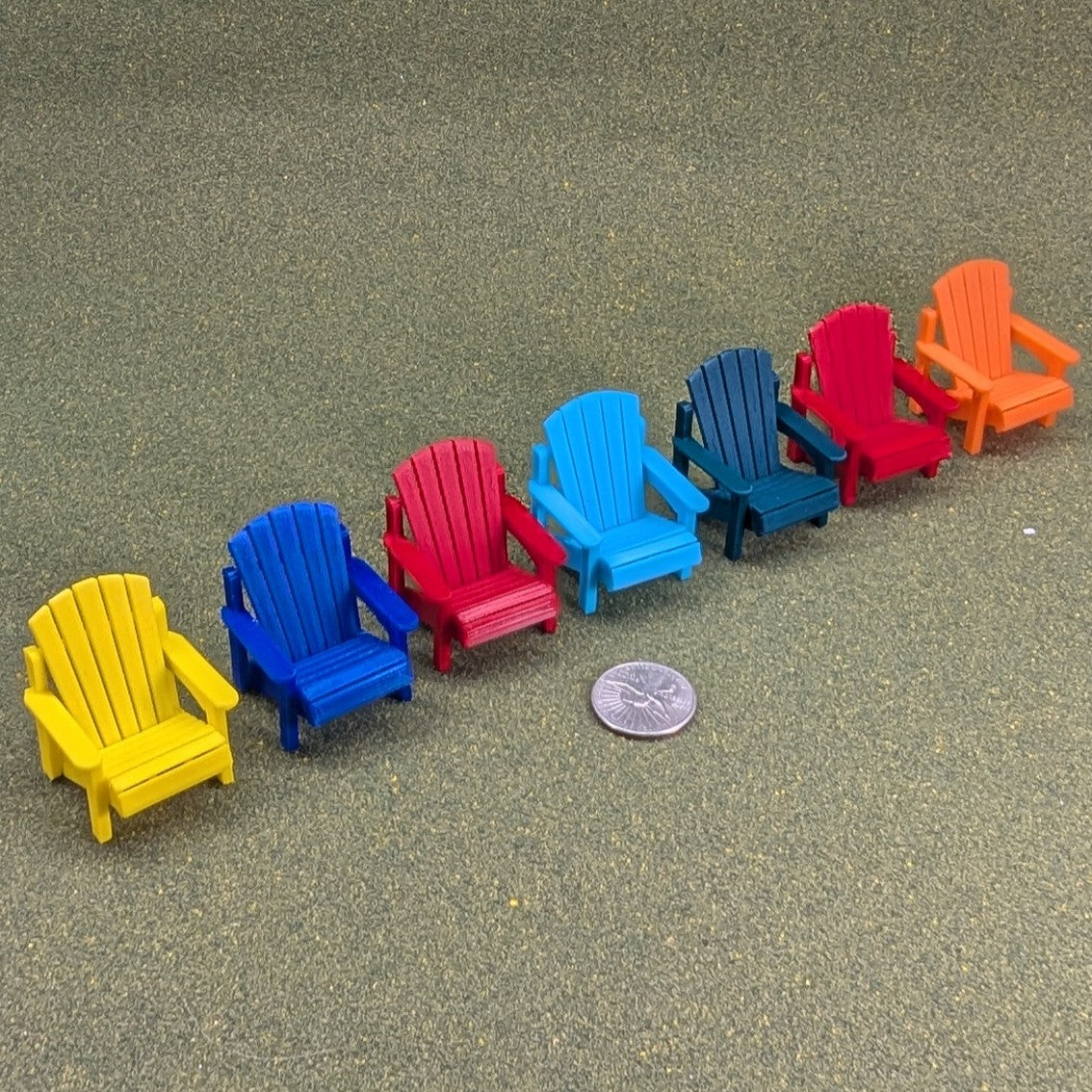 1:24 Scale Adirondack Chair or Side Table - also available as a set