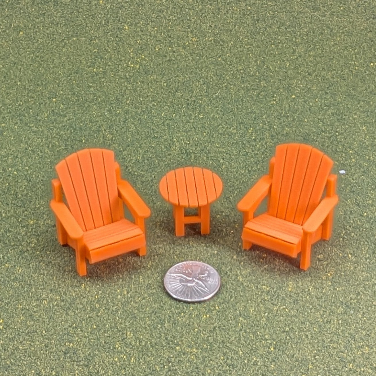 Adirondack Chair  1:24  Half Scale -  1  3/4" tall - also available as a set