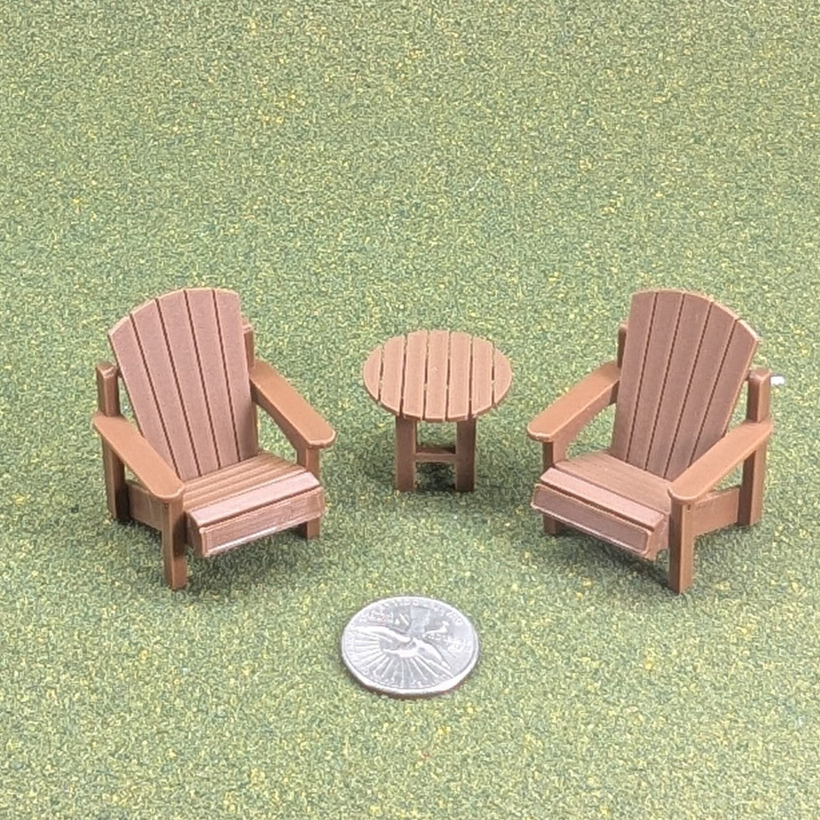 Adirondack Chair  1:24  Half Scale -  1  3/4" tall - also available as a set
