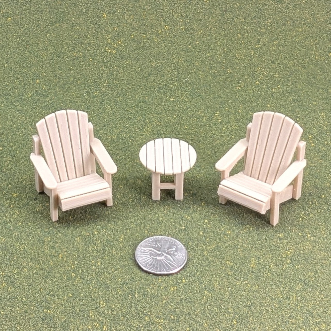Adirondack Chair  1:24  Half Scale -  1  3/4" tall - also available as a set