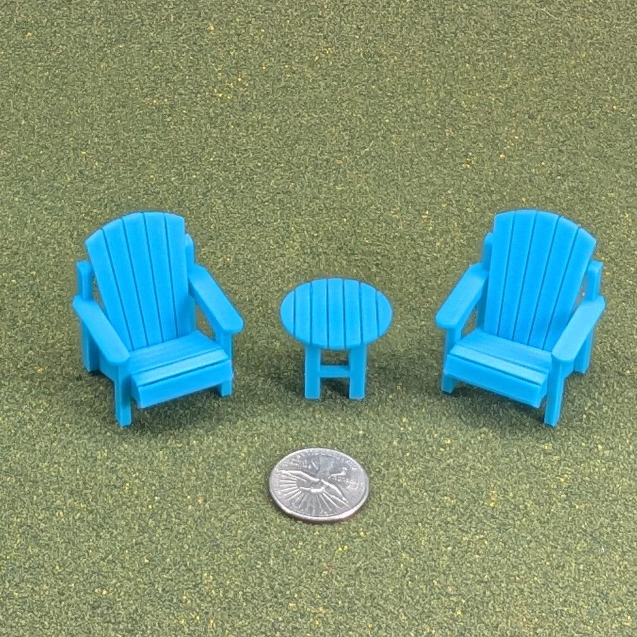 Adirondack Chair  1:24  Half Scale -  1  3/4" tall - also available as a set