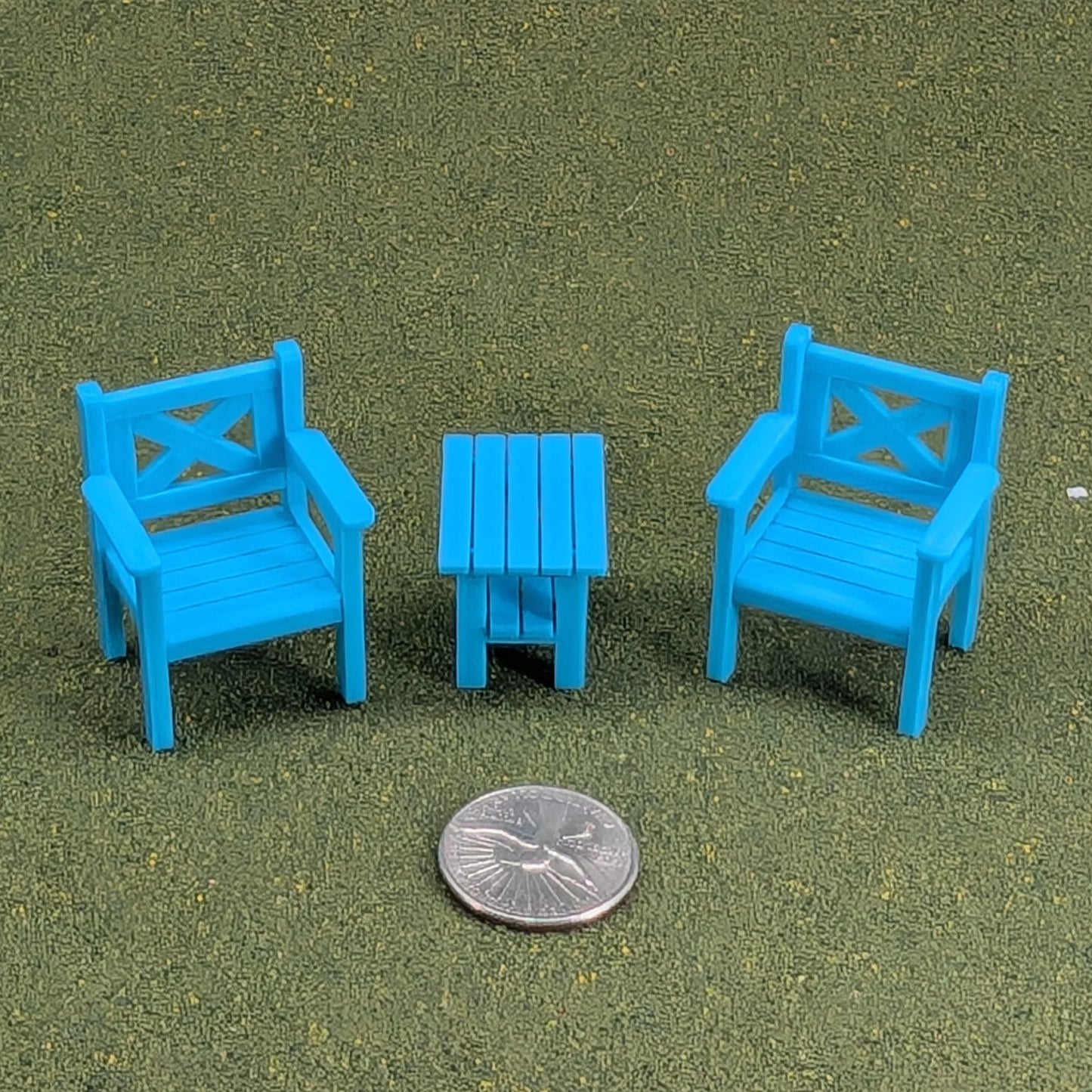 Patio Chair  1:24  Half Scale - 1 5/8" tall - also available as a set