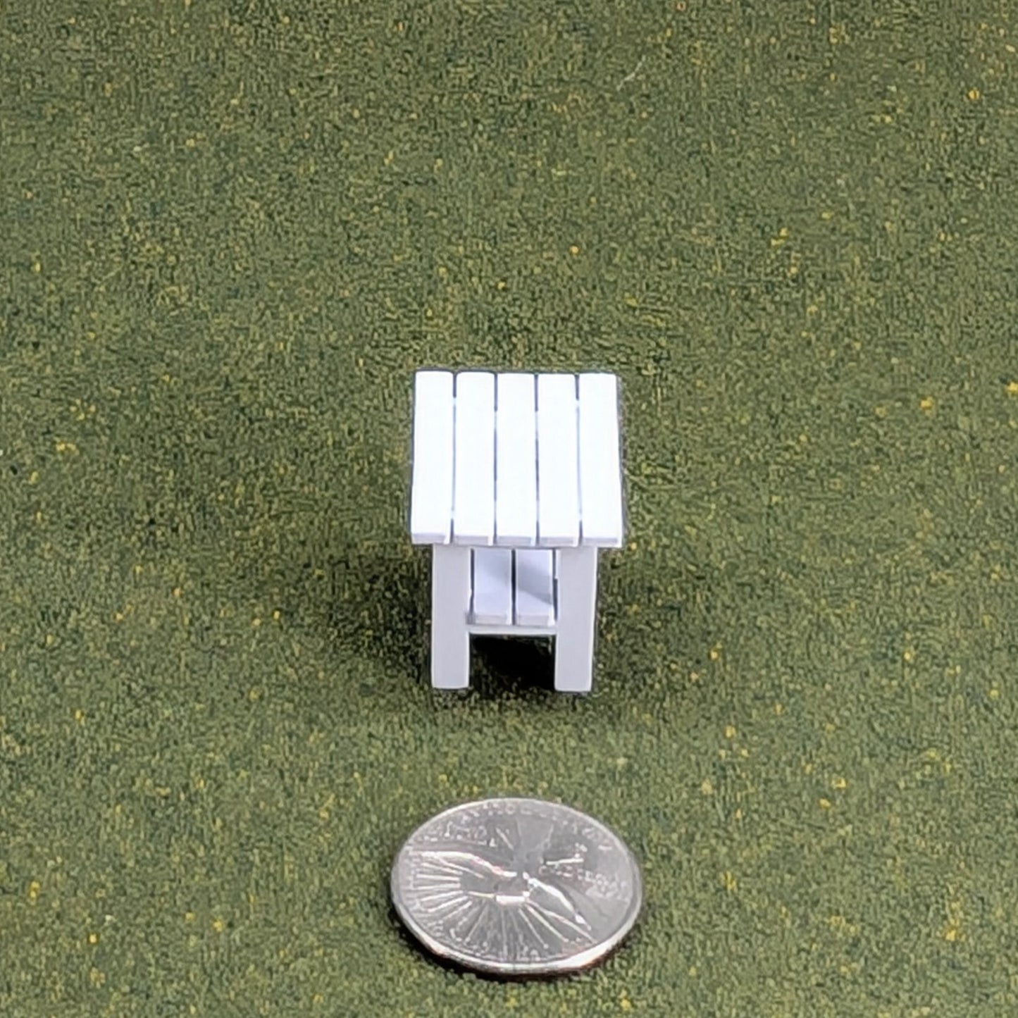 Patio Side Table  1:24  Half Scale -  1" tall