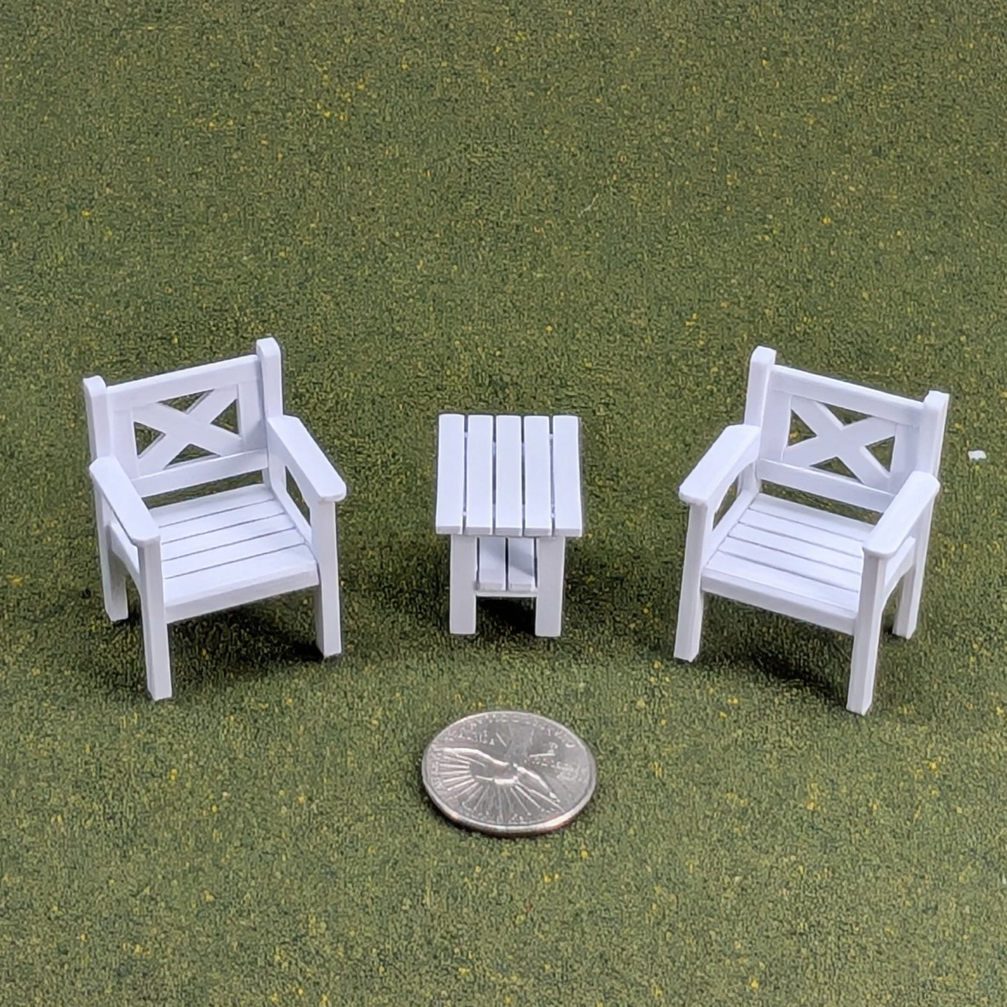 Patio Chair  1:24  Half Scale - 1 5/8" tall - also available as a set