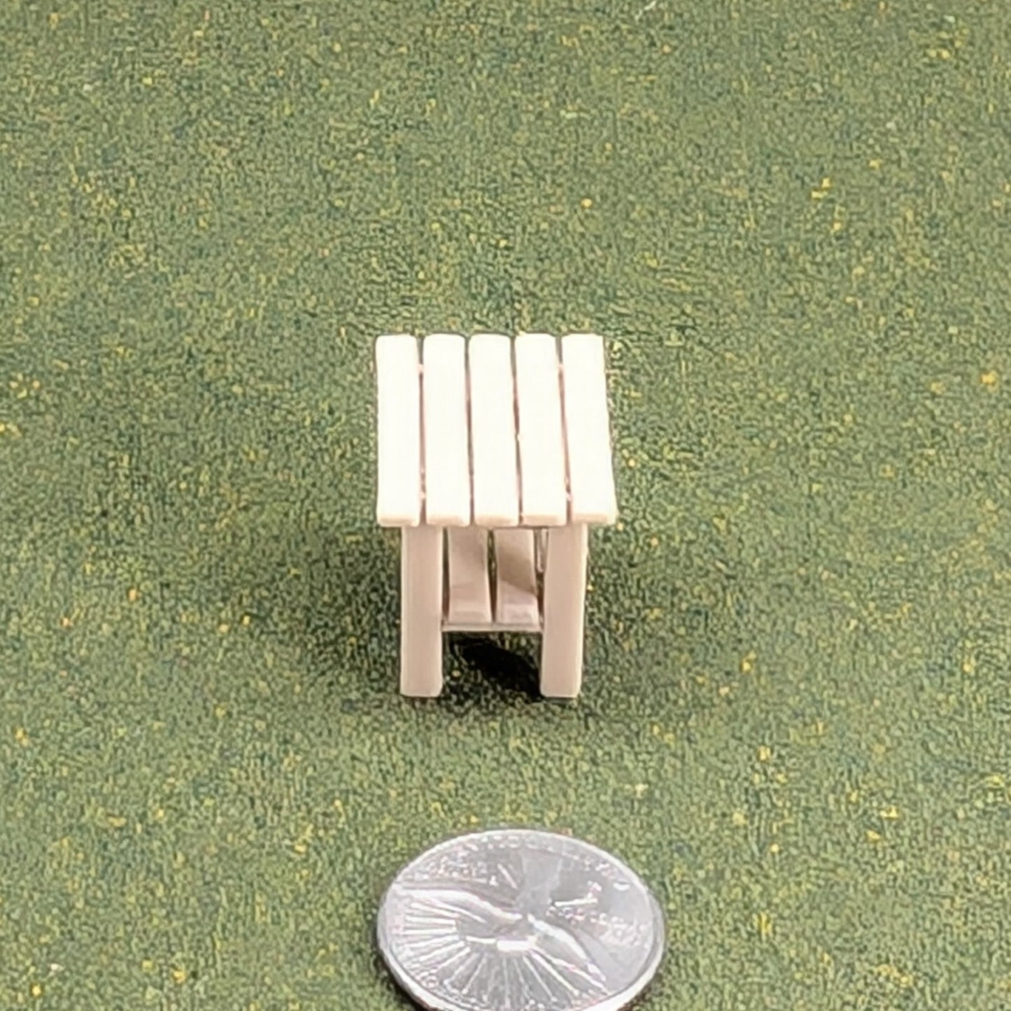 Patio Side Table  1:24  Half Scale -  1" tall