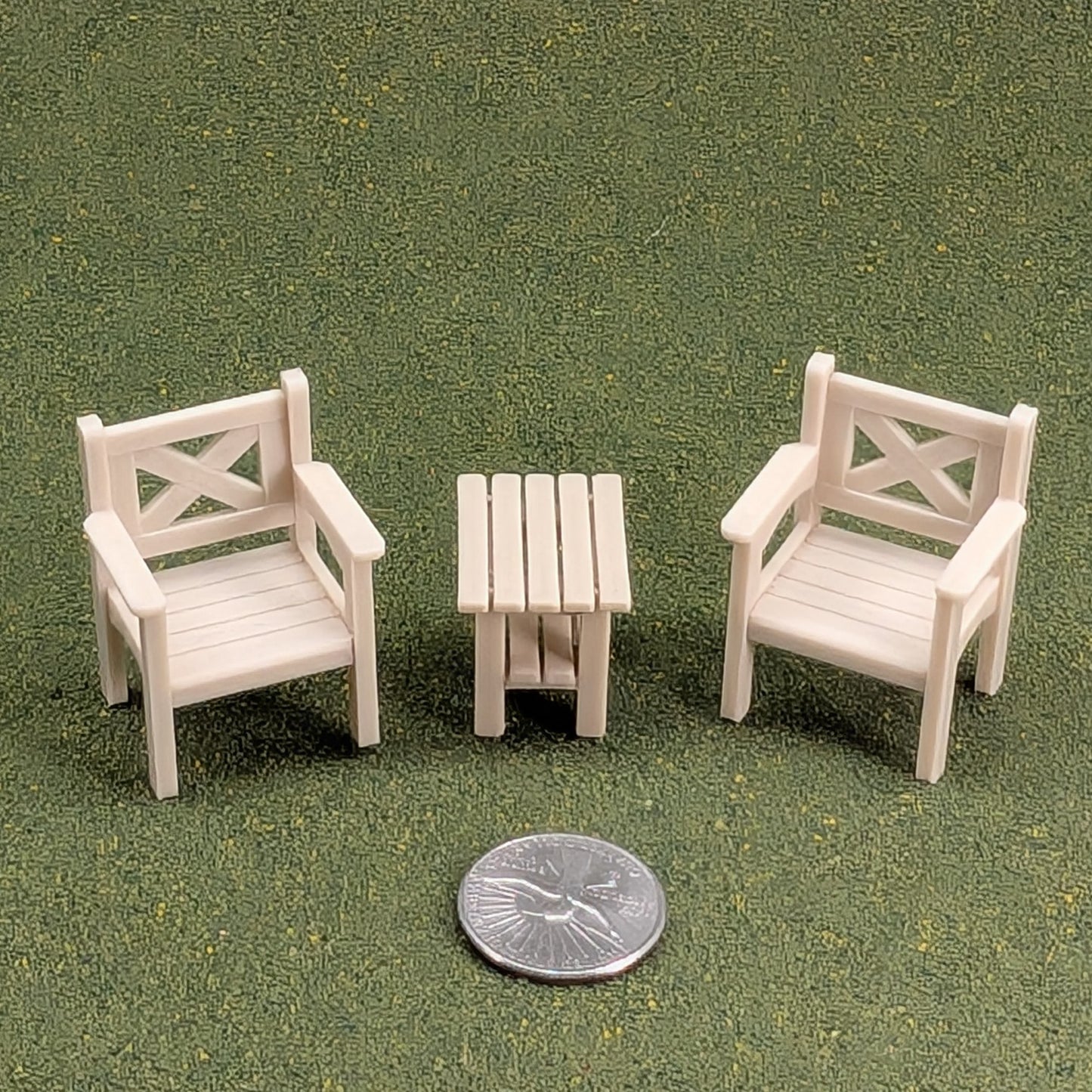 Patio Chair  1:24  Half Scale - 1 5/8" tall - also available as a set