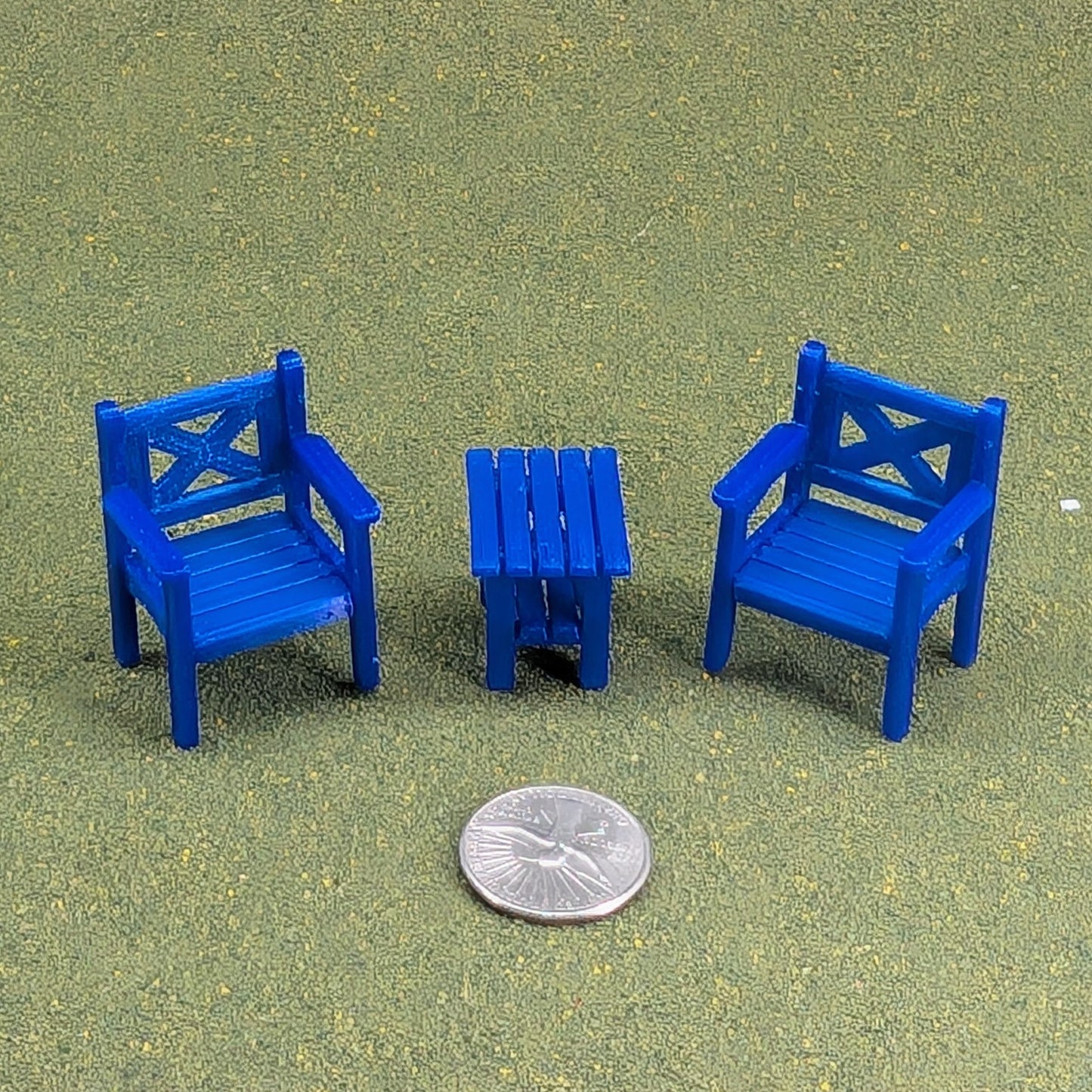 Patio Chair  1:24  Half Scale - 1 5/8" tall - also available as a set