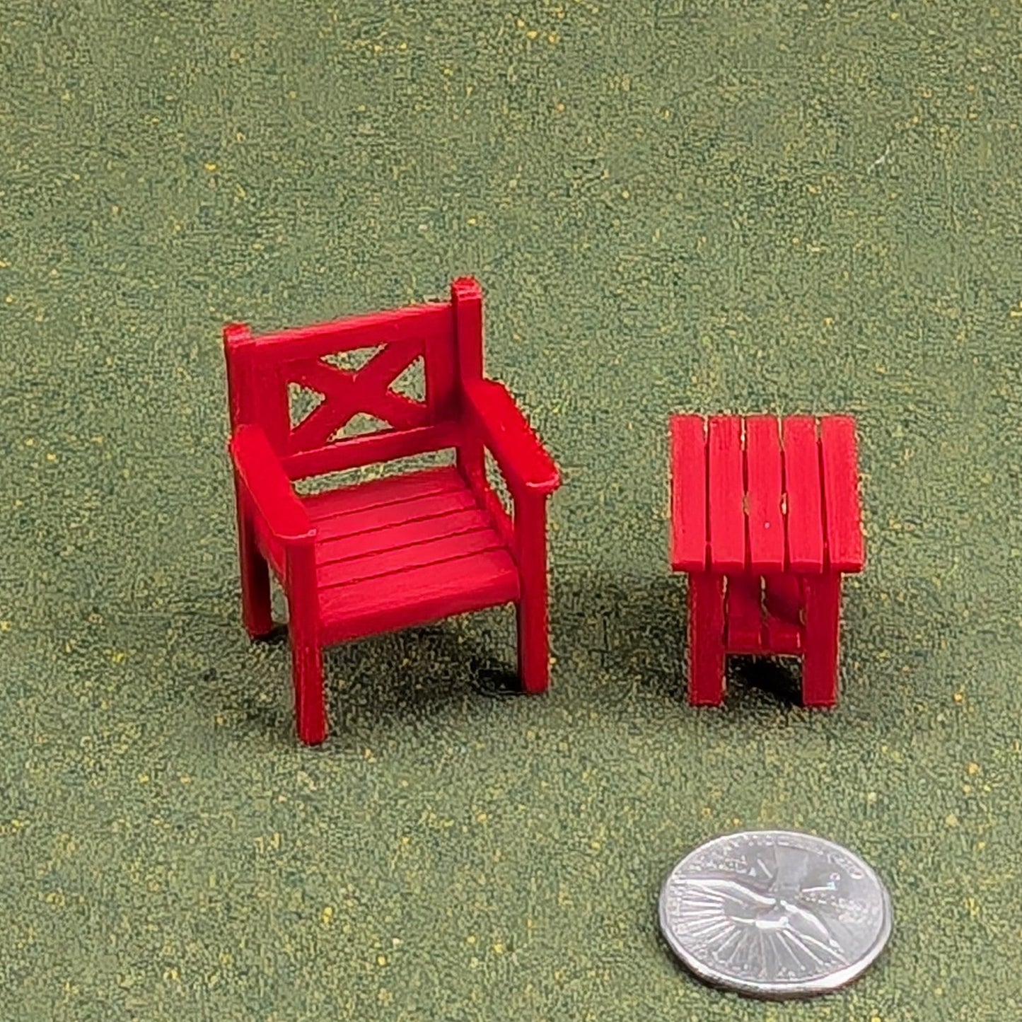 Patio Chair  1:24  Half Scale - 1 5/8" tall - also available as a set