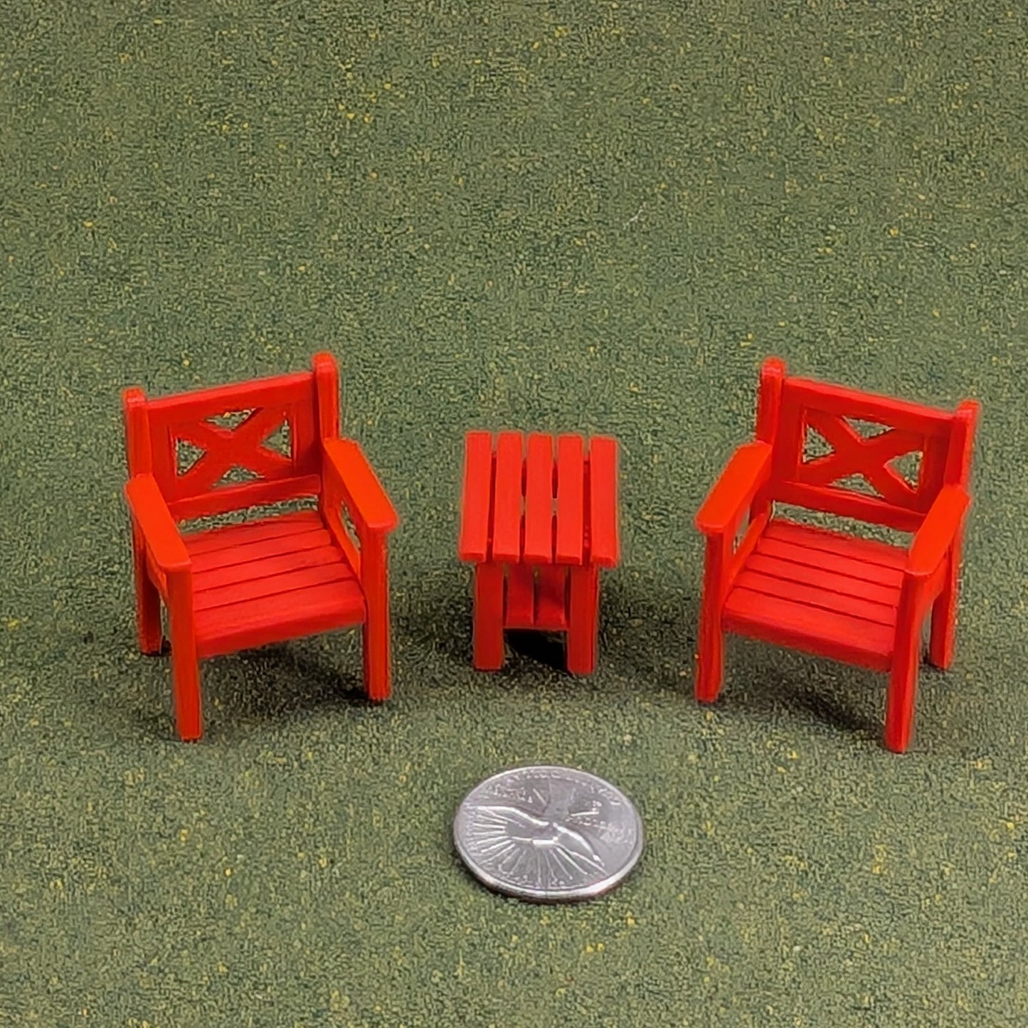 Patio Chair  1:24  Half Scale - 1 5/8" tall - also available as a set