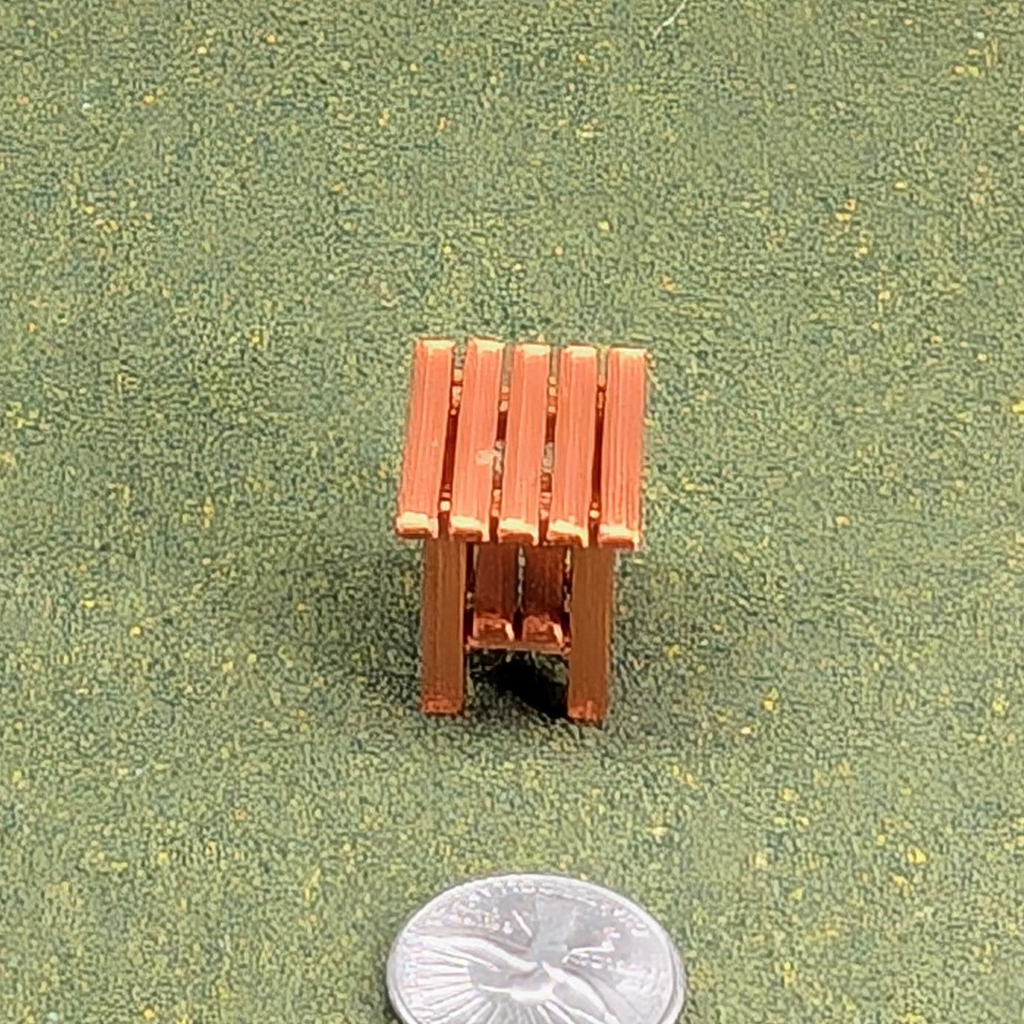 Patio Side Table  1:24  Half Scale -  1" tall