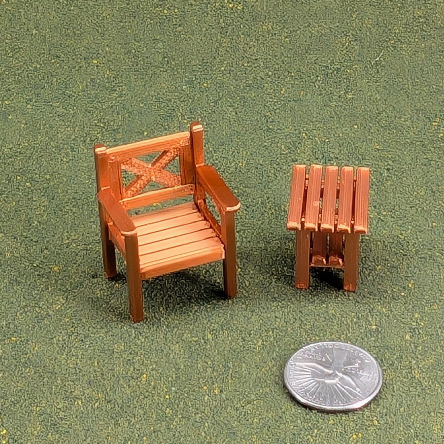 Patio Chair  1:24  Half Scale - 1 5/8" tall - also available as a set