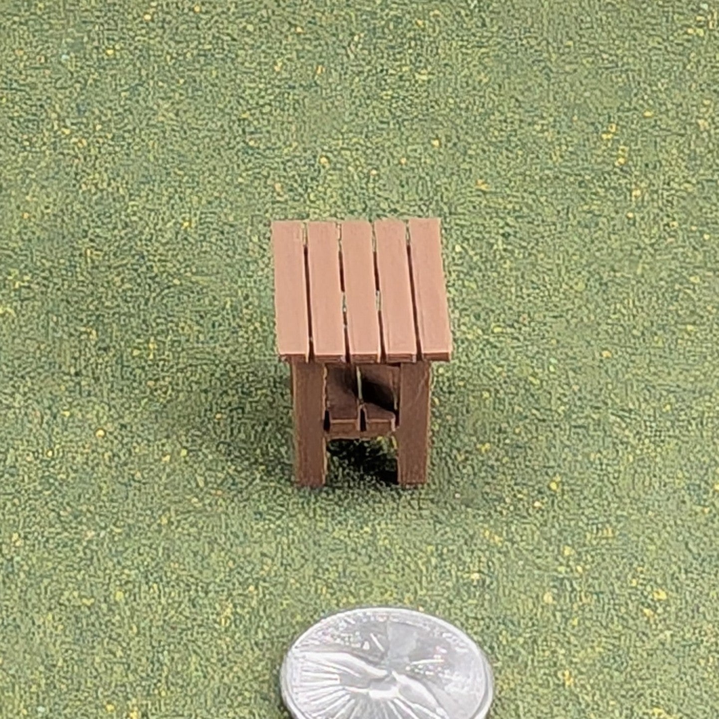 Patio Side Table  1:24  Half Scale -  1" tall