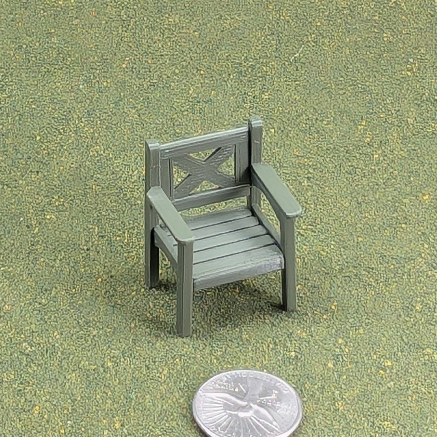 Patio Chair  1:24  Half Scale - 1 5/8" tall - also available as a set