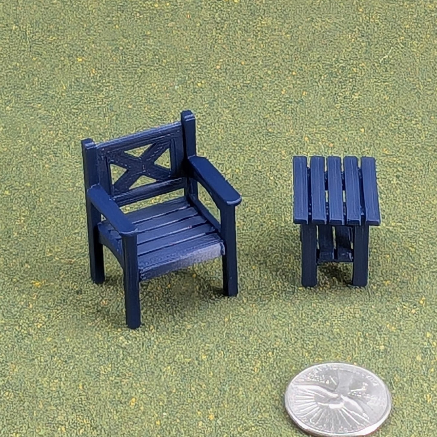 Patio Chair  1:24  Half Scale - 1 5/8" tall - also available as a set