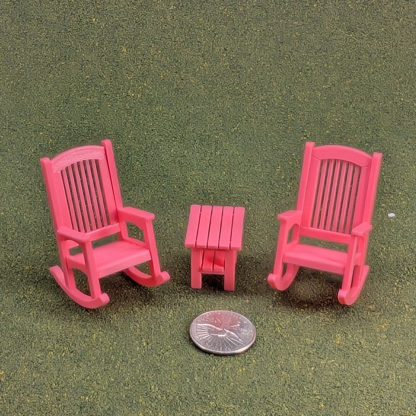 Patio Rocking Chair  1:24  Half Scale -  2" tall - also available as a set