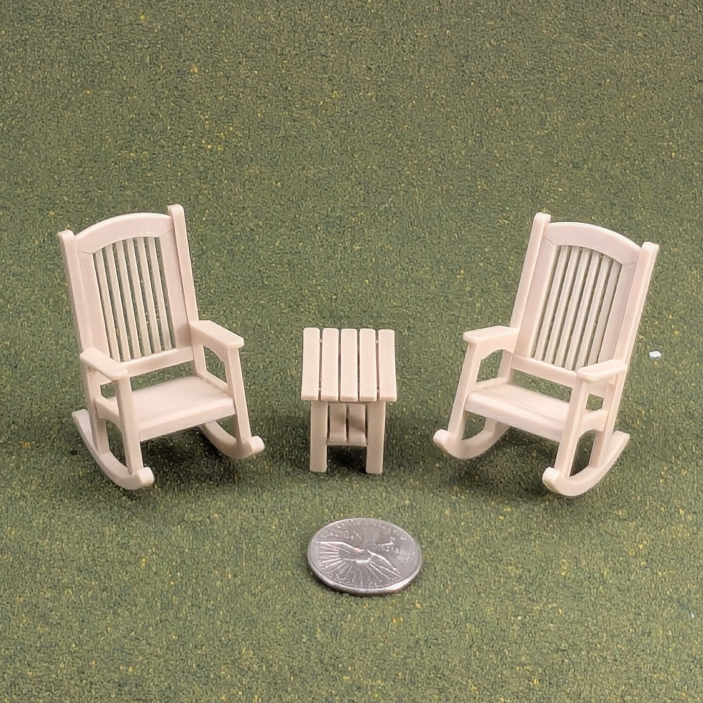 Patio Rocking Chair  1:24  Half Scale -  2" tall - also available as a set