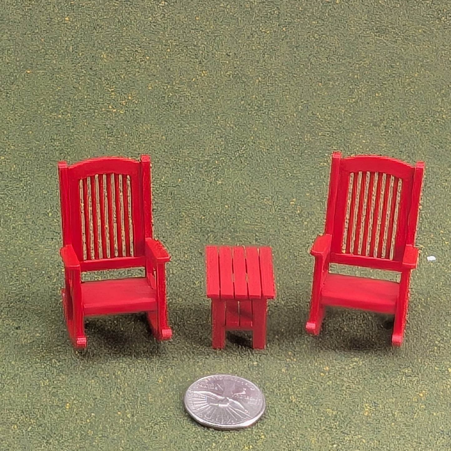 Patio Rocking Chair  1:24  Half Scale -  2" tall - also available as a set