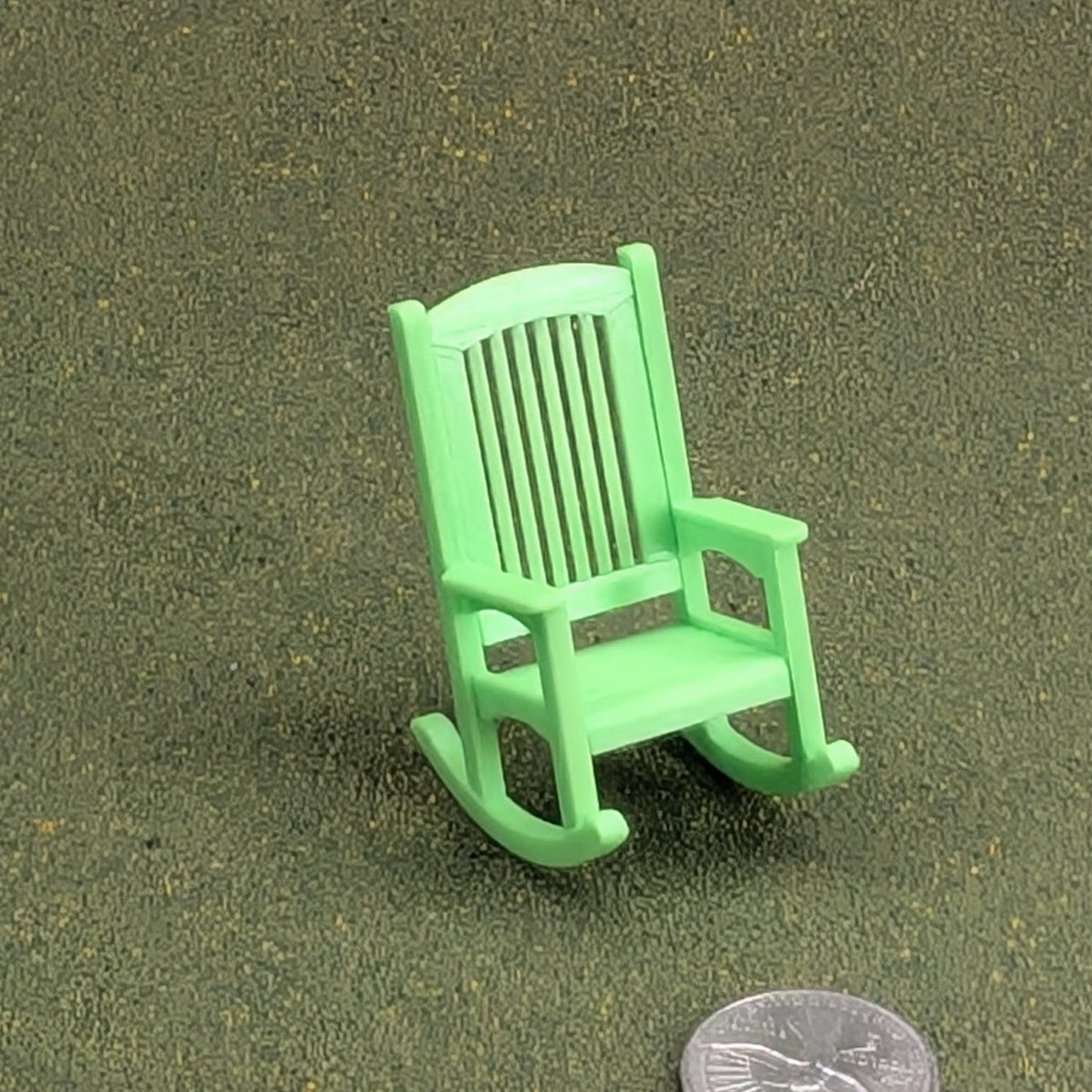 Patio Rocking Chair  1:24  Half Scale -  2" tall - also available as a set