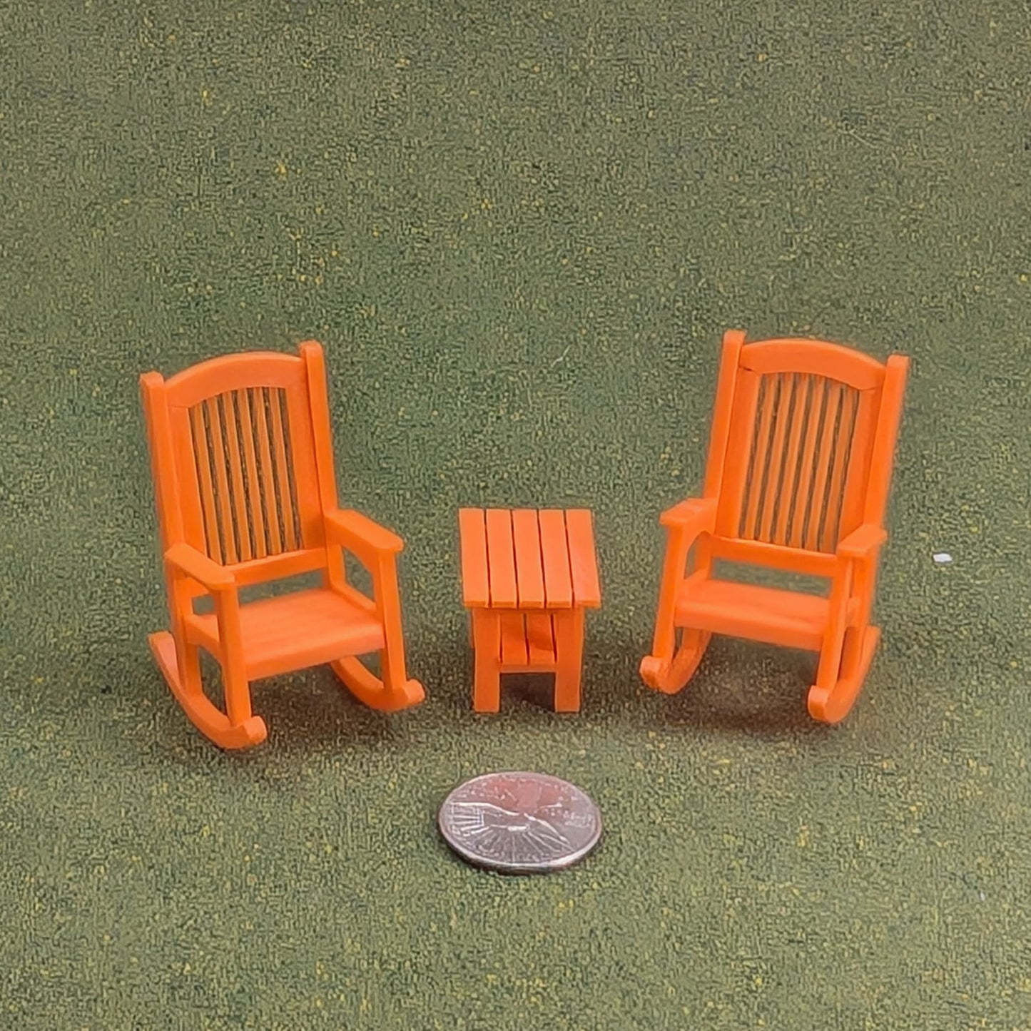 Patio Rocking Chair  1:24  Half Scale -  2" tall - also available as a set