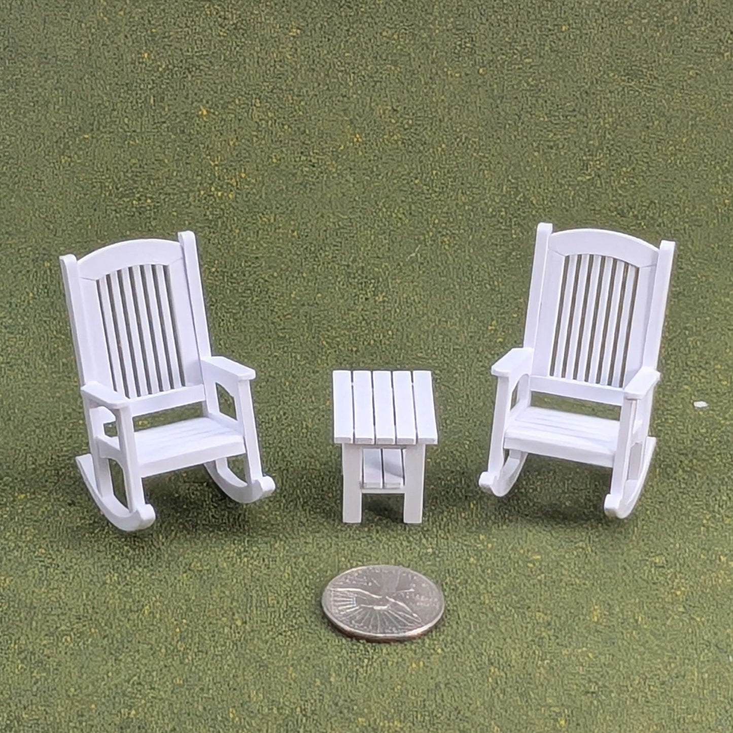 Patio Rocking Chair  1:24  Half Scale -  2" tall - also available as a set