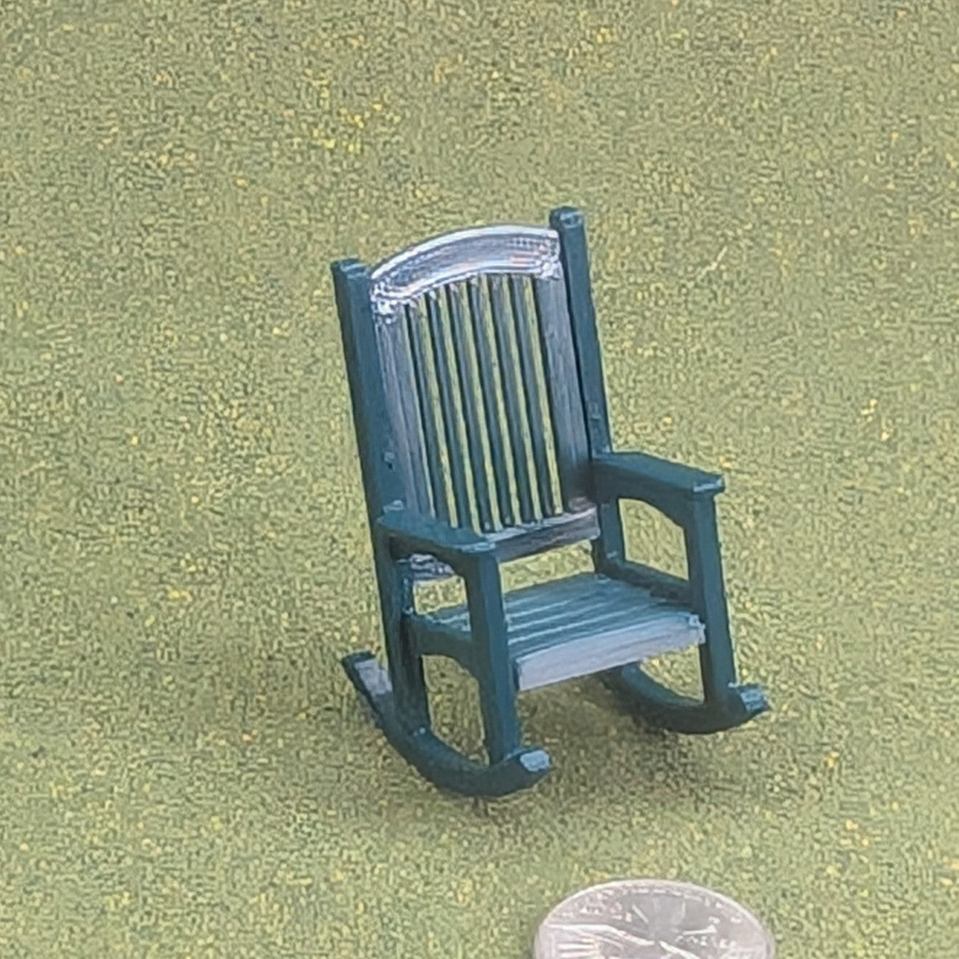 Patio Rocking Chair  1:24  Half Scale -  2" tall - also available as a set