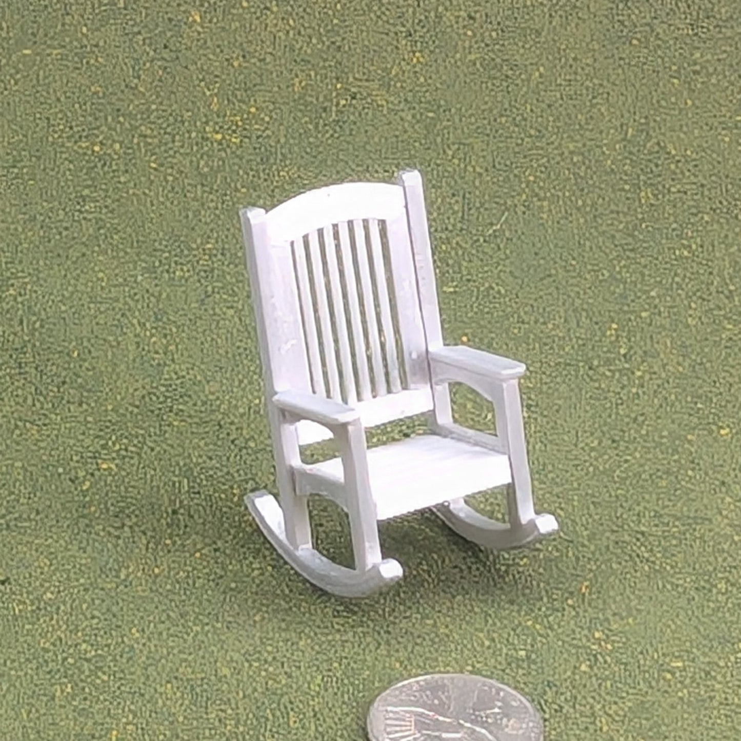 Patio Rocking Chair  1:24  Half Scale -  2" tall - also available as a set