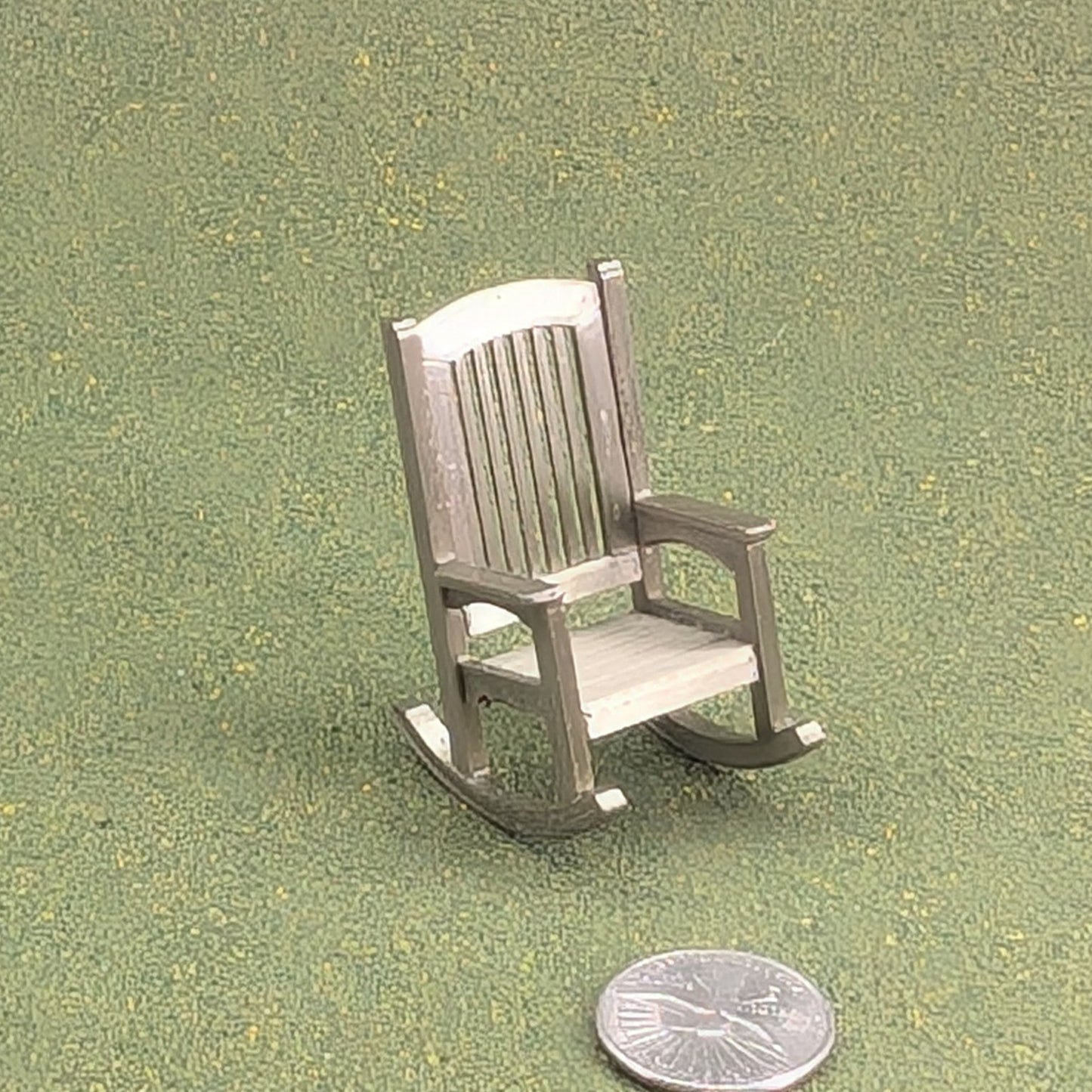 Patio Rocking Chair  1:24  Half Scale -  2" tall - also available as a set