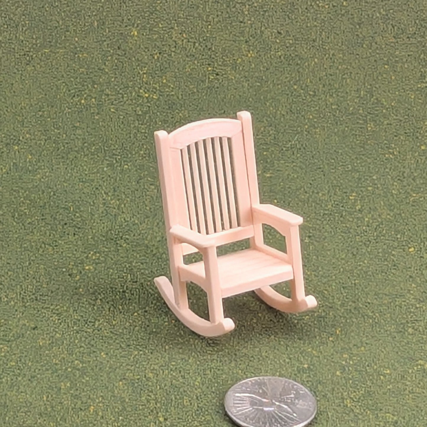 Patio Rocking Chair  1:24  Half Scale -  2" tall - also available as a set