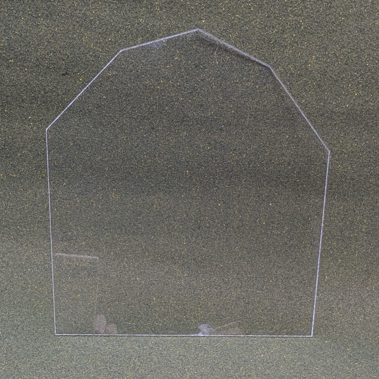 Clear acrylic front panel - with optional personalization
