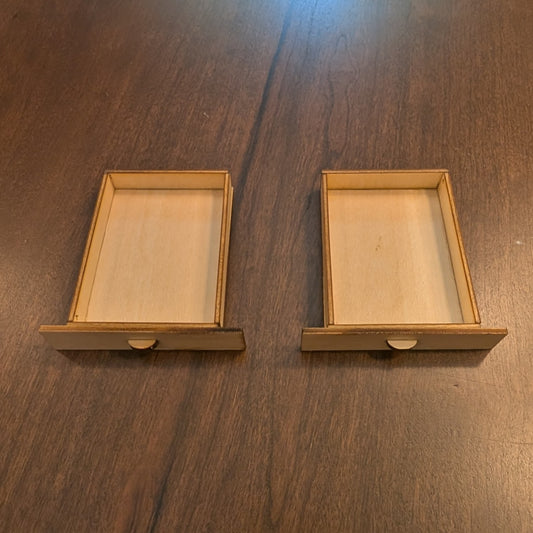 Functioning drawers - set of two
