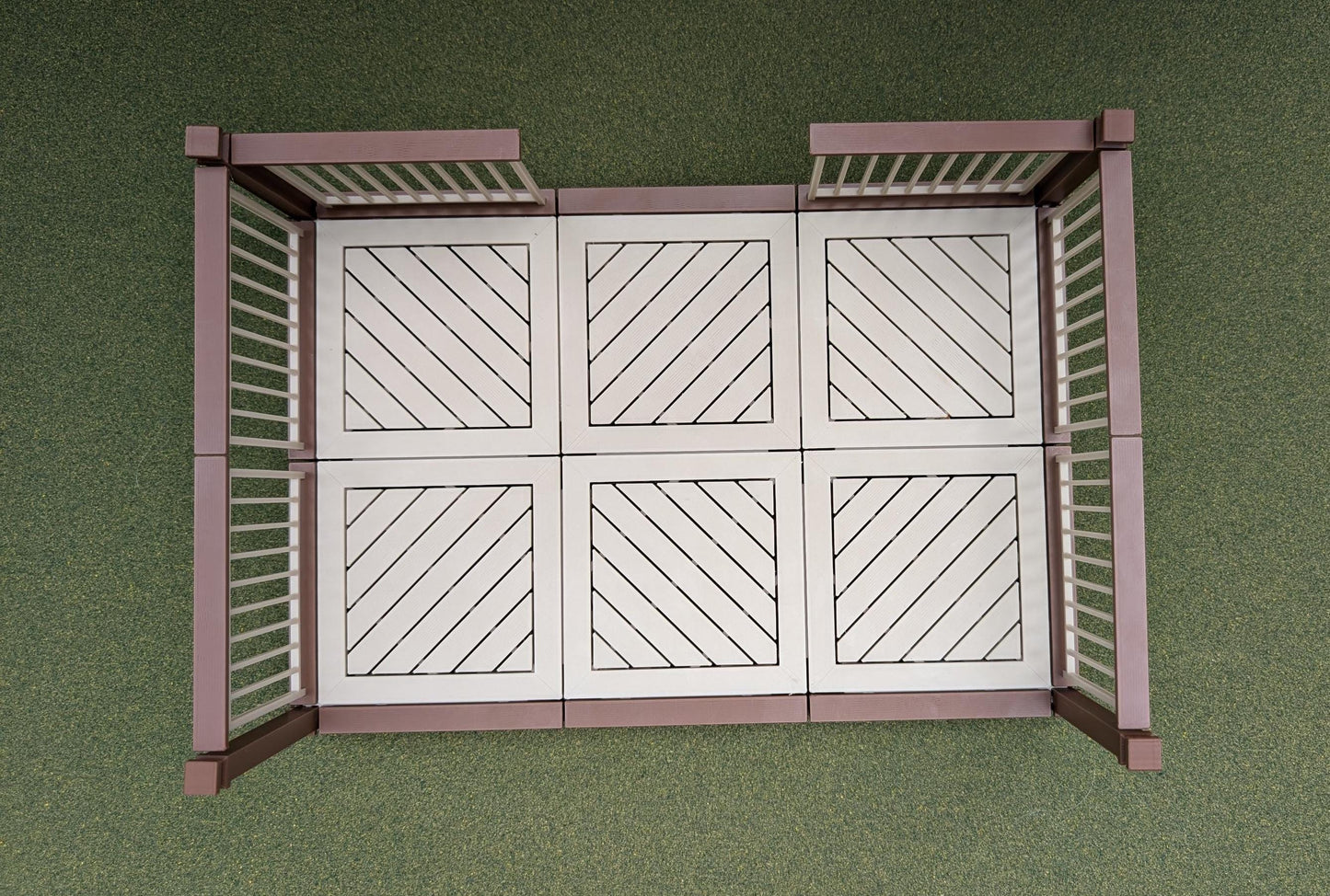 Deck/Patio kit in two sizes for your Garden/Dollhouse 1:12 scale