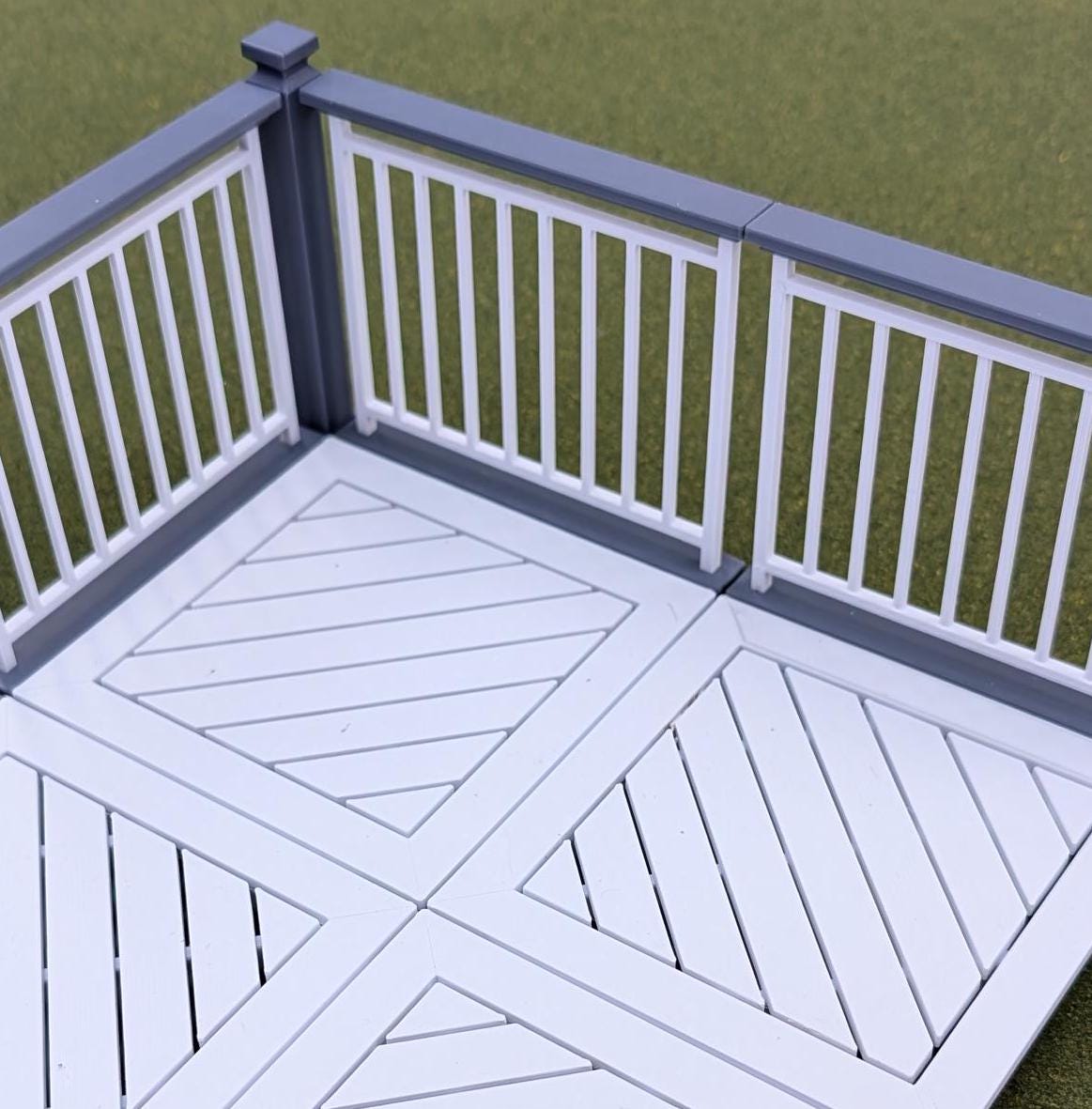 Deck/Patio kit in two sizes for your Garden/Dollhouse 1:12 scale