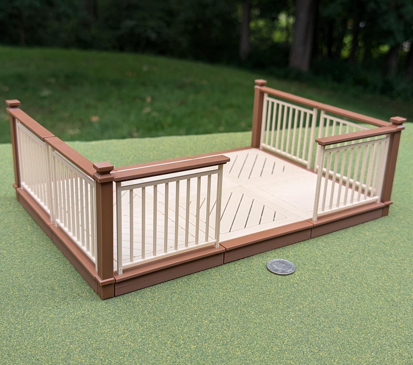 Deck/Patio kit in two sizes for your Garden/Dollhouse 1:12 scale