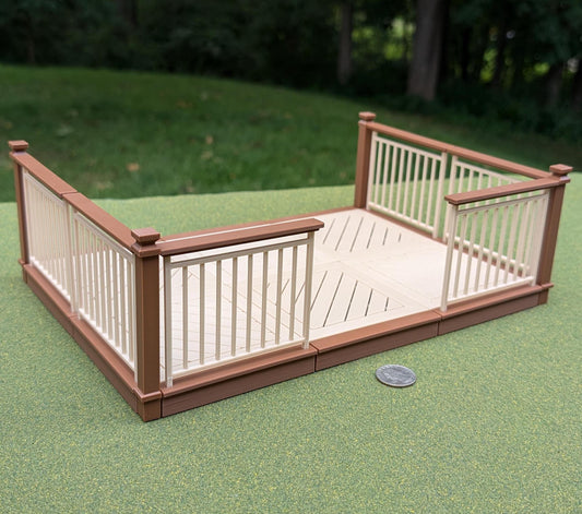 Deck/Patio kit in two sizes for your Garden/Dollhouse 1:12 scale