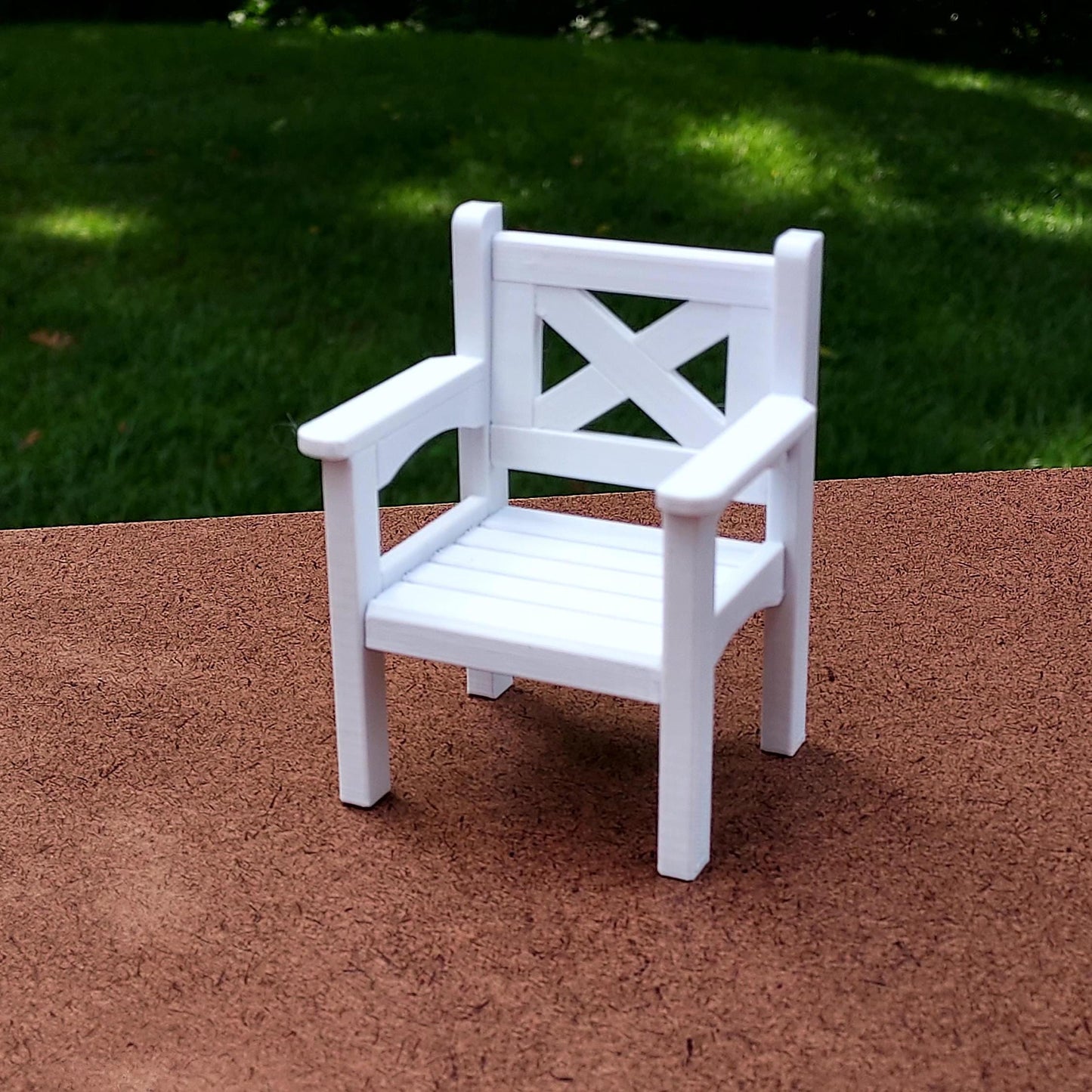 Patio Chair Furniture Set - 2 chairs and a table in 1:12 scale