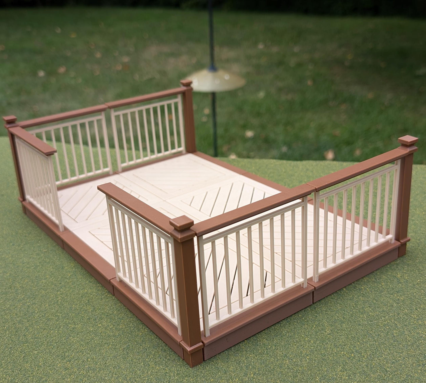 Deck/Patio kit in two sizes for your Garden/Dollhouse 1:12 scale