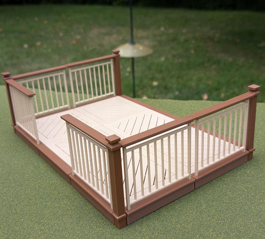 Deck/Patio kit in two sizes for your Garden/Dollhouse 1:12 scale