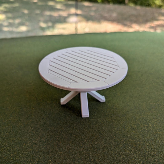 Round Table in 20 colors  1:12 scale - 2 3/4" tall